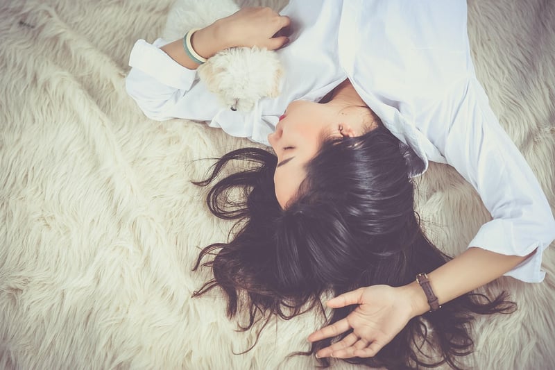 Woman sleeping peacefully